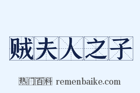 贼夫人之子是什么意思的图片